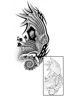 Mushroom Tattoo Tattoo Styles tattoo | DVF-00074