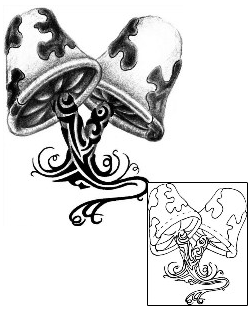 Mushroom Tattoo Miscellaneous tattoo | DVF-00076