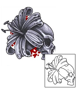 Hibiscus Tattoo Horror tattoo | DVF-00087