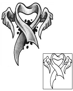 Ribbon Tattoo For Women tattoo | DVF-00122