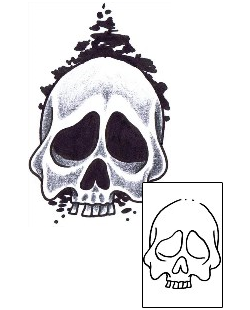Skull Tattoo Horror tattoo | DVF-00133