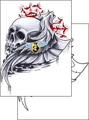 Skull Tattoo horror-skull-tattoos-dave-knapp-dvf-00142