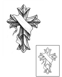 Cross Tattoo Religious & Spiritual tattoo | DWF-00001