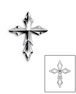 Cross Tattoo Religious & Spiritual tattoo | DWF-00015