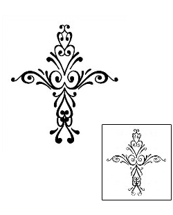 Cross Tattoo Religious & Spiritual tattoo | DWF-00020