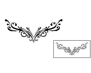 Black Ink Tattoo Specific Body Parts tattoo | DWF-00101