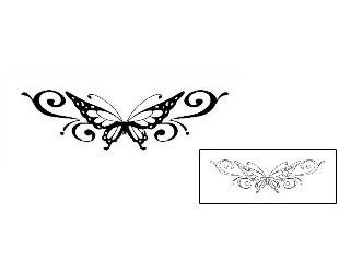 Butterfly Tattoo Specific Body Parts tattoo | DWF-00120