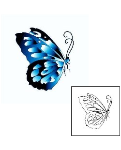 Butterfly Tattoo Insects tattoo | DWF-00123