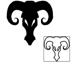 Aries Tattoo Zodiac tattoo | DXF-00014