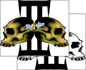 Skull Tattoo horror-skull-tattoos-dave-fox-dxf-00039