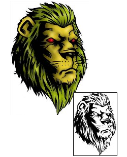 Leo Tattoo Animal tattoo | DXF-00046