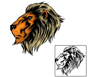 Leo Tattoo Animal tattoo | DXF-00048