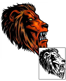 Lion Tattoo Animal tattoo | DXF-00053