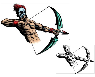 Arrow Tattoo Horror tattoo | DXF-00076