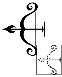 Arrow Tattoo Zodiac tattoo | DXF-00077