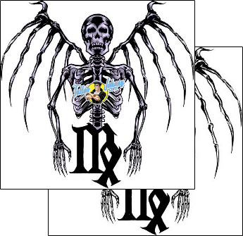 Scary Tattoo horror-skeleton-tattoos-dave-fox-dxf-00103
