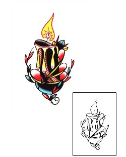 Candle Tattoo Tattoo Styles tattoo | DZF-00005