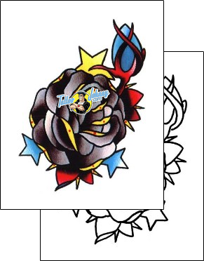 Star Tattoo plant-life-flowers-tattoos-dustin-golden-dzf-00019