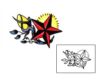 Nautical Star Tattoo Tattoo Styles tattoo | DZF-00037