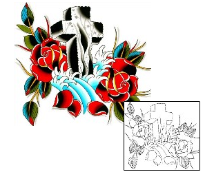 Cross Tattoo Tattoo Styles tattoo | DZF-00040