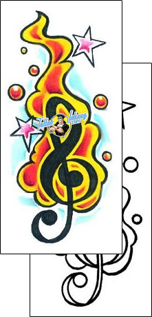 Fire – Flames Tattoo e1f-00045