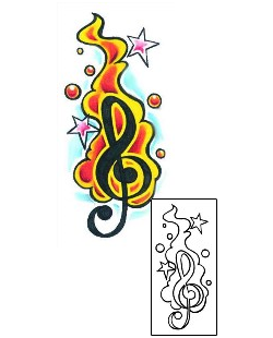 Music Tattoo Miscellaneous tattoo | E1F-00045