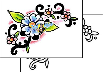 Decorative Tattoo flower-tattoos-english-jonny-e1f-00104