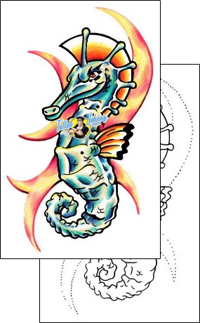 Sea Creature Tattoo e1f-00118