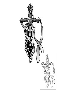 Cross Tattoo Religious & Spiritual tattoo | E1F-00133