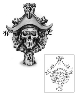 Pirate Tattoo Miscellaneous tattoo | E1F-00163