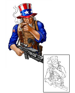 Gun Tattoo Patronage tattoo | EAF-00013