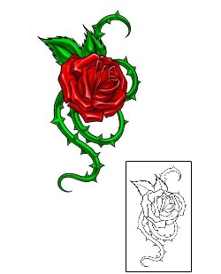 Rose Tattoo Plant Life tattoo | EAF-00024