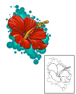 Hibiscus Tattoo Plant Life tattoo | EAF-00025