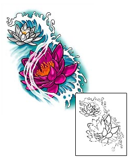 Lotus Tattoo Plant Life tattoo | EAF-00028