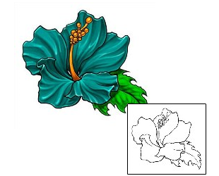 Hibiscus Tattoo Plant Life tattoo | EAF-00029