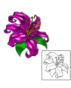 Lily Tattoo Plant Life tattoo | EAF-00030