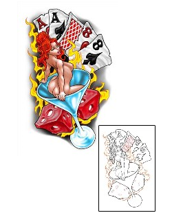 Pin Up Tattoo Miscellaneous tattoo | EAF-00031