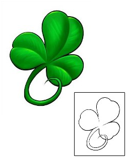 Clover Tattoo Plant Life tattoo | EAF-00042