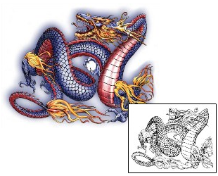 Dragon Tattoo Mythology tattoo | ECF-00022