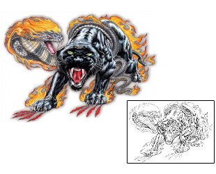 Panther Tattoo Miscellaneous tattoo | ECF-00031