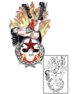 Pin Up Tattoo Miscellaneous tattoo | ECF-00052