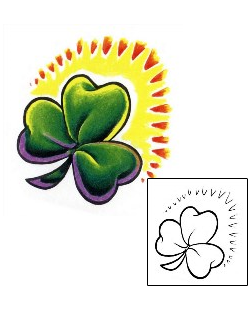 Clover Tattoo Specific Body Parts tattoo | EDF-00039