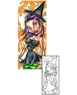 Witch Tattoo Tattoo Styles tattoo | EDF-00139