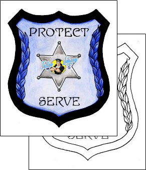 Symbol Tattoo police-tattoos-eve-egf-00038