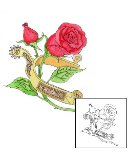 Flower Tattoo Plant Life tattoo | EGF-00052