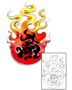 Fire – Flames Tattoo Miscellaneous tattoo | EGF-00098