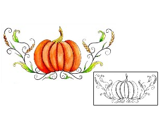 Pumpkin Tattoo Plant Life tattoo | EGF-00114