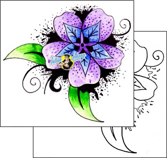Flower Tattoo plant-life-flowers-tattoos-eve-egf-00117