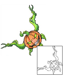 Pumpkin Tattoo Horror tattoo | EHF-00005