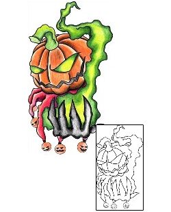 Pumpkin Tattoo Horror tattoo | EHF-00018